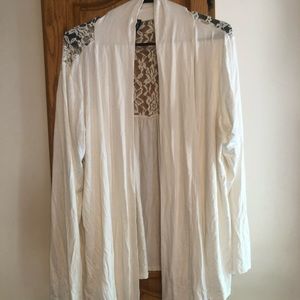 White lace shawl